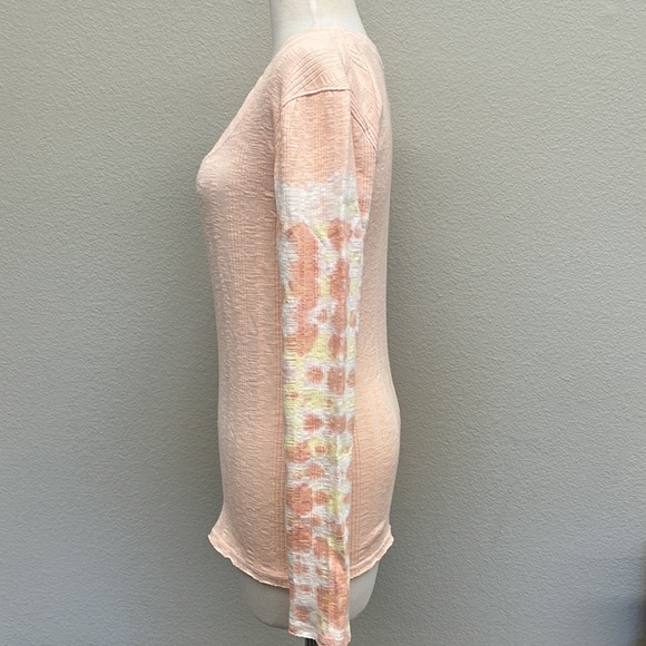 Free People Big Sur Ribbed Tie Dye Long Sleeve Top - Picture 6 of 13